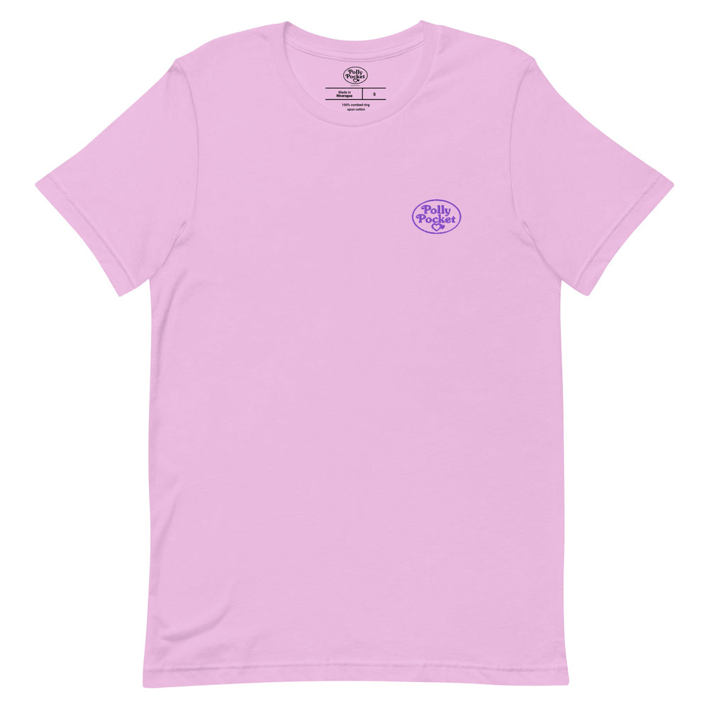Polly Pocket Icons Embroidered Pink T-Shirt