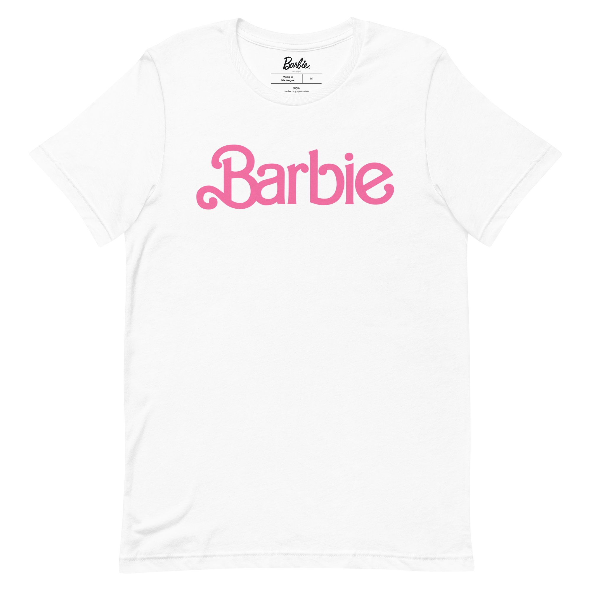 Barbie Classic Logo Unisex White T-Shirt