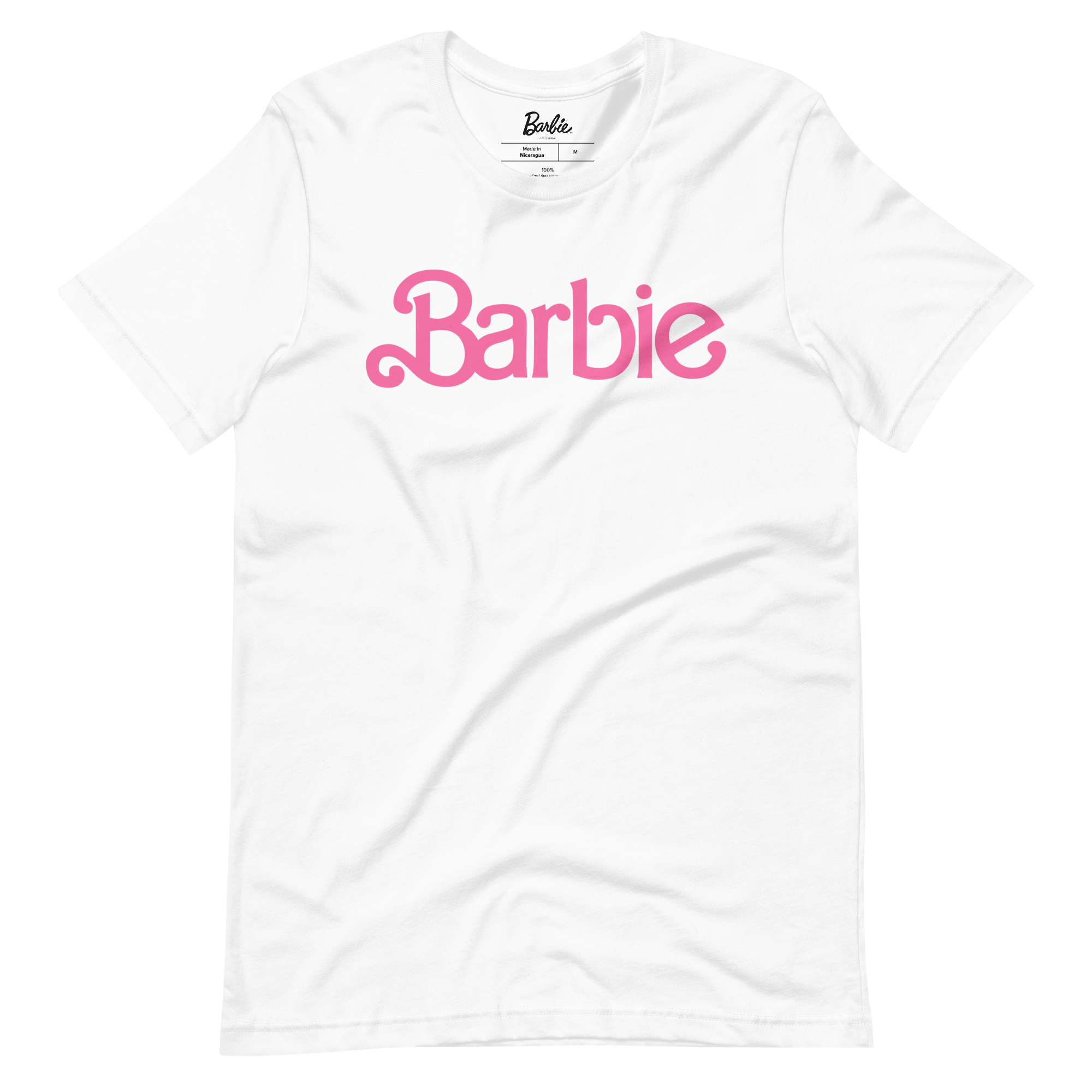 Barbie Classic Logo Unisex White T-Shirt