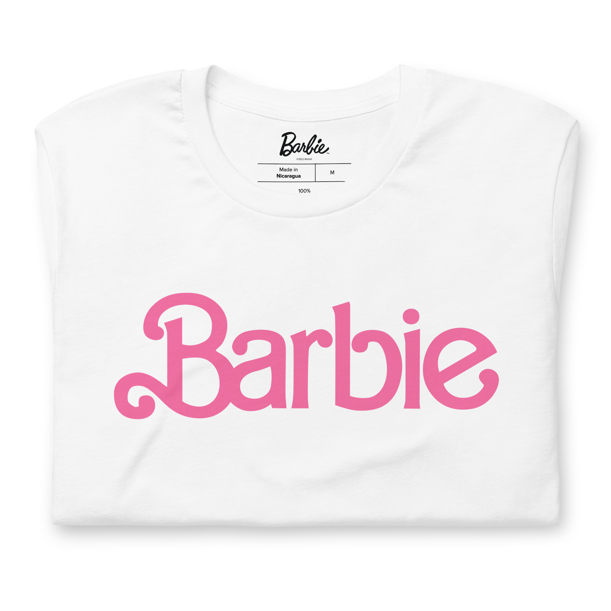 Barbie Classic Logo Unisex White T-Shirt