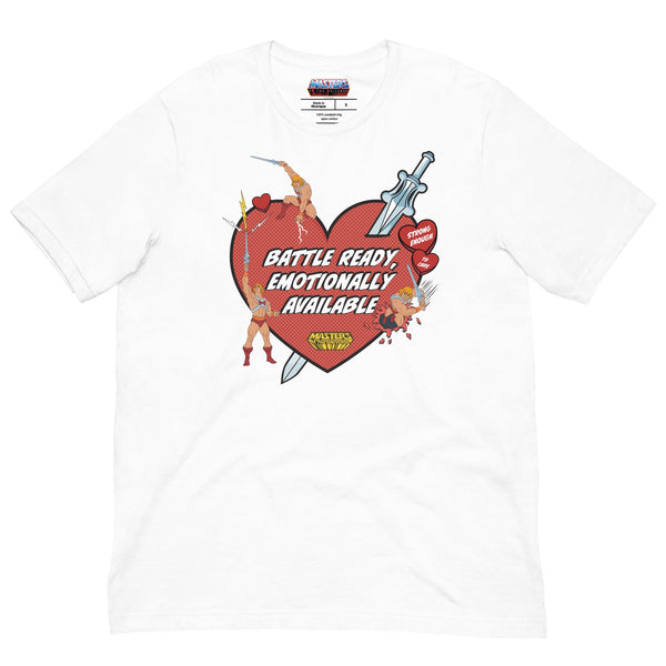Image for Masters of the Universe He-Man Battle Ready White T-shirt Product