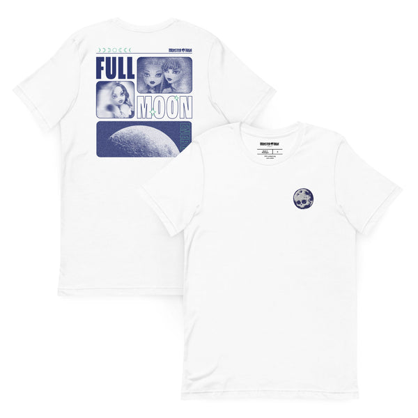 Image for Monster High Full Moon  Embroidered White T-Shirt Product